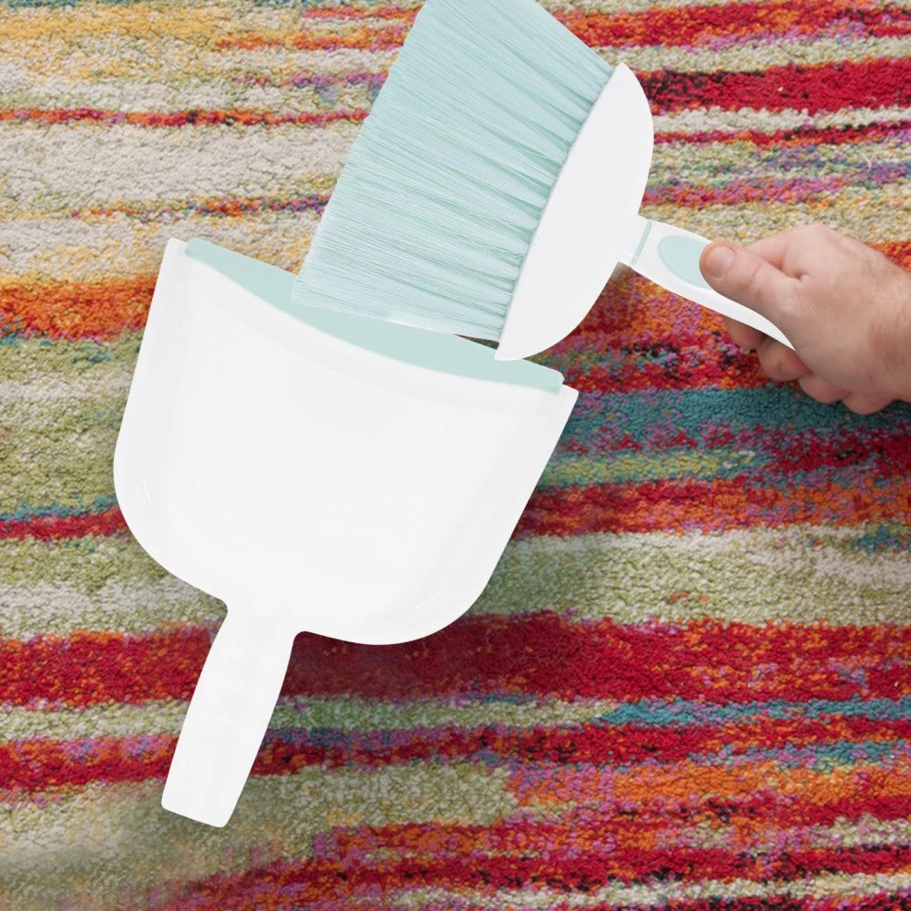 Mini Dustpan and Whisk Broom Set - Small Broom and Dustpan Set for Desk, Table,