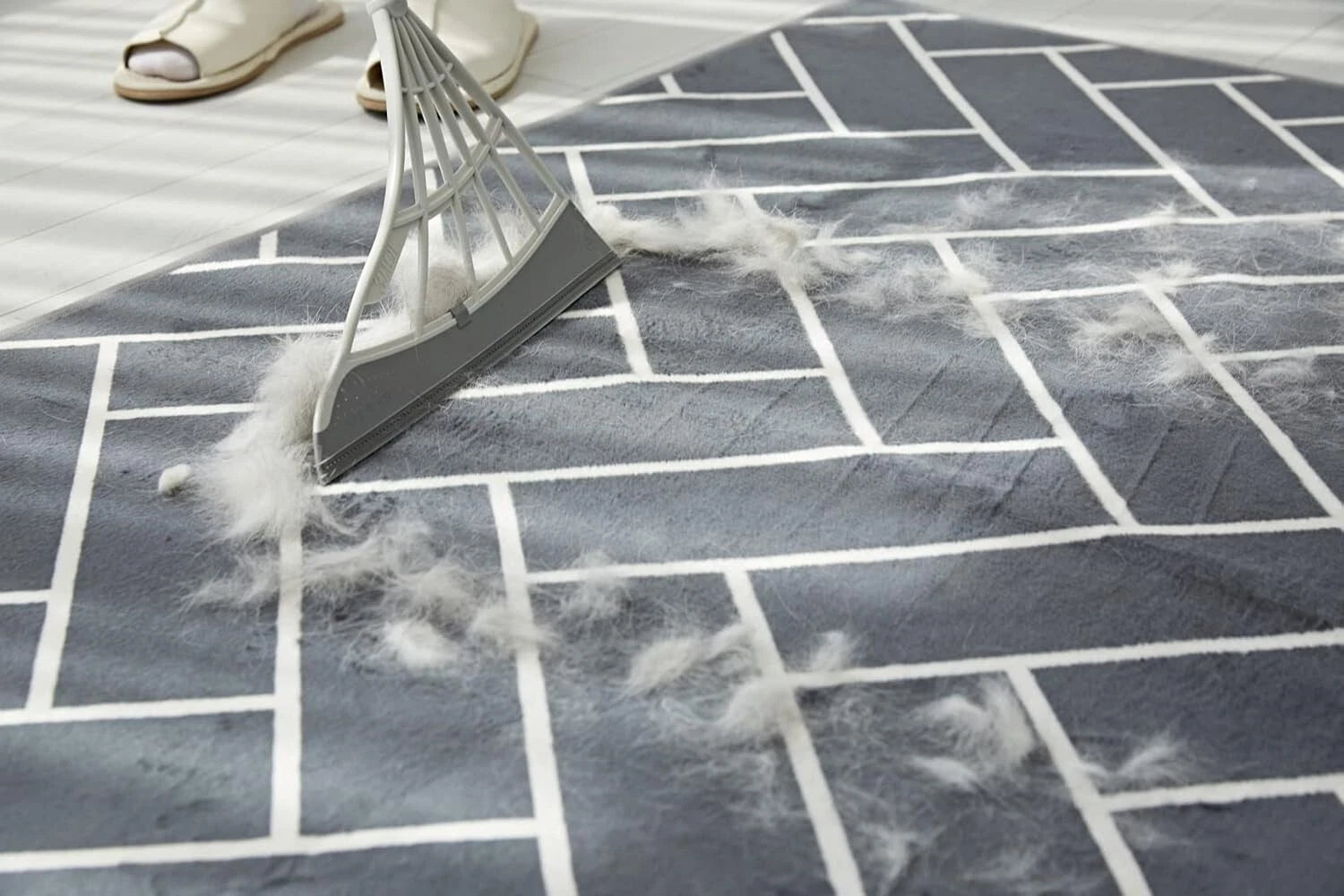 Versatile Silicone Broom and Dustpan Set with One-Click Open for Quick Cleanups