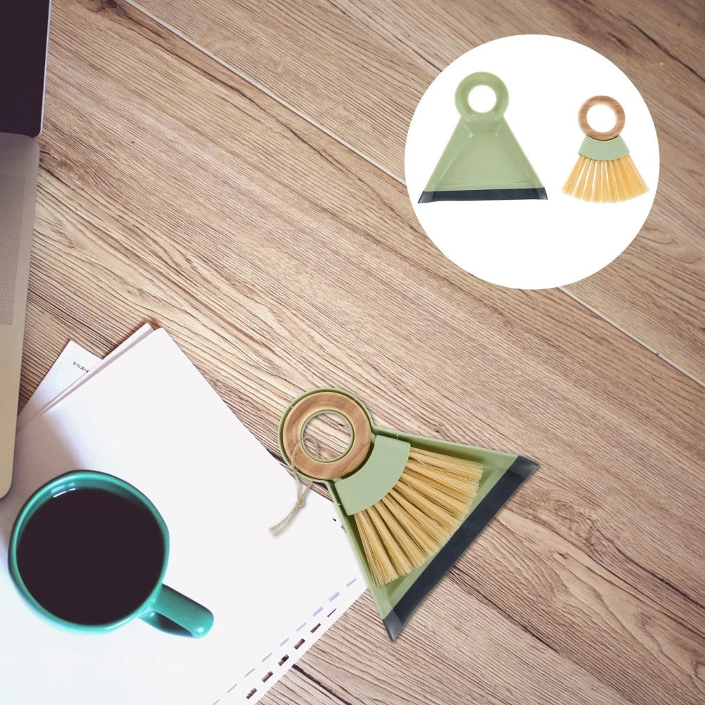 1 Set Small Broom And Dustpan Set Handheld Cleaning Tool Mini Dustpan And Brush