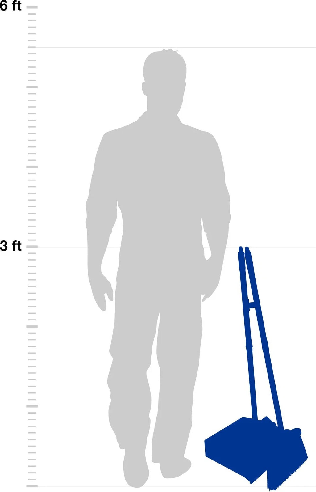 Carlisle Duo-Pan Upright Dustpan & Broom Set for Floor Cleaning - Black