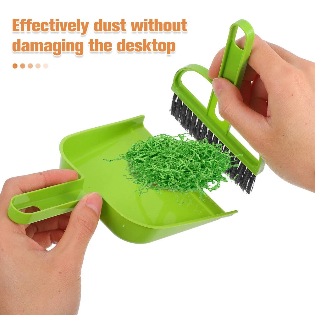 Mini Broom Dustpan Set Child Desktop Cleaning Children Housekeeping Kit