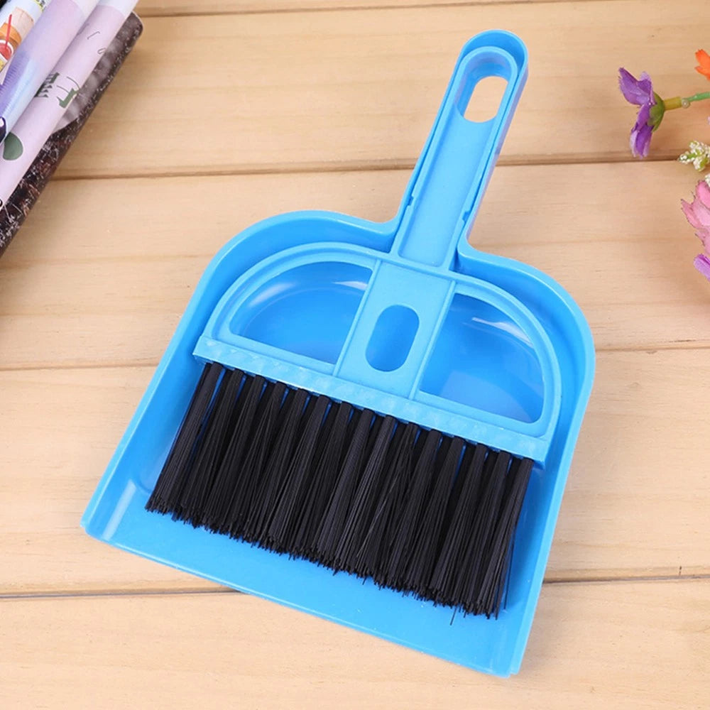 6 Sets Sweeping Brush and Dustpan Keyboard Cleaning Mini Hand Broom