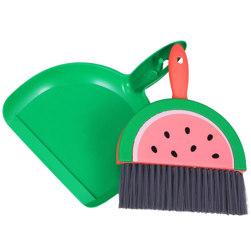 Mini Broom Set Desktop Dust Cleaner Dustpan and Brush Dad Child with Standing