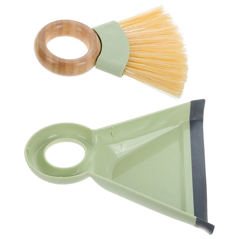 1 Set Small Broom And Dustpan Set Handheld Cleaning Tool Mini Dustpan And Brush