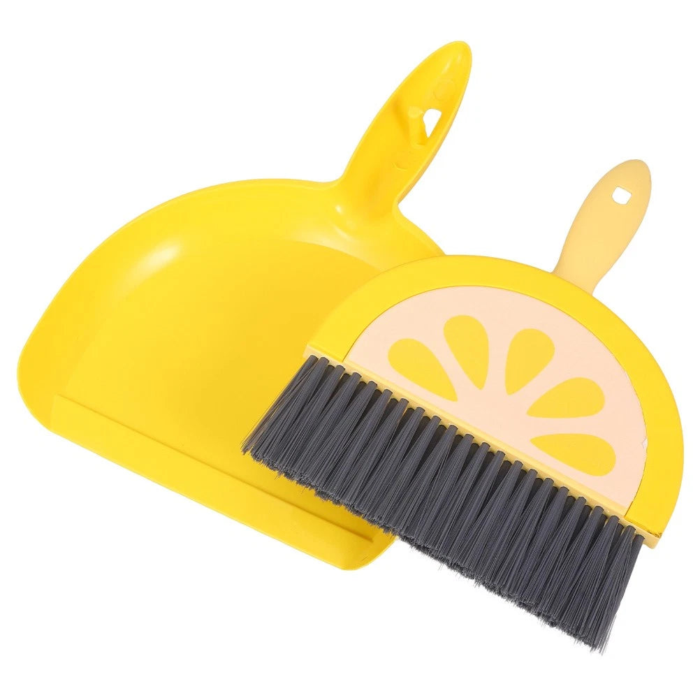 Mini Broom Set Office Brooms for Sweeping Indoor Small and Dust Pan