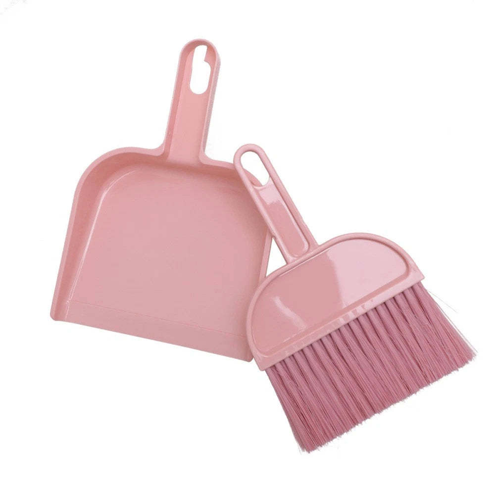 Mini Broom Dustpan Set Small Brush Desktop and Cleaning Utensils Tools