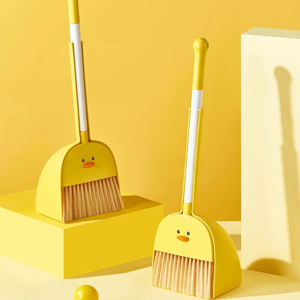 Children Cleaning Sweeping Play Set Kids Mop Broom Dustpan Home Cleaning Supply