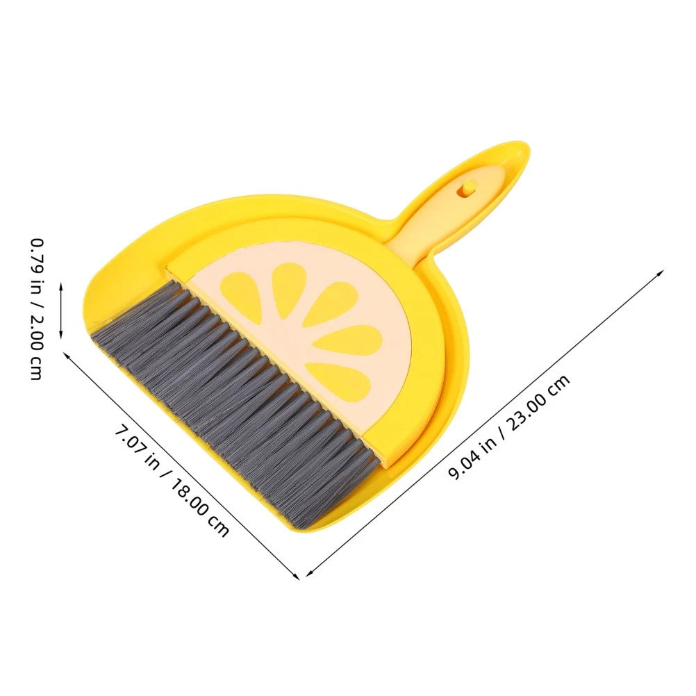 Mini Broom Set Office Brooms for Sweeping Indoor Small and Dust Pan