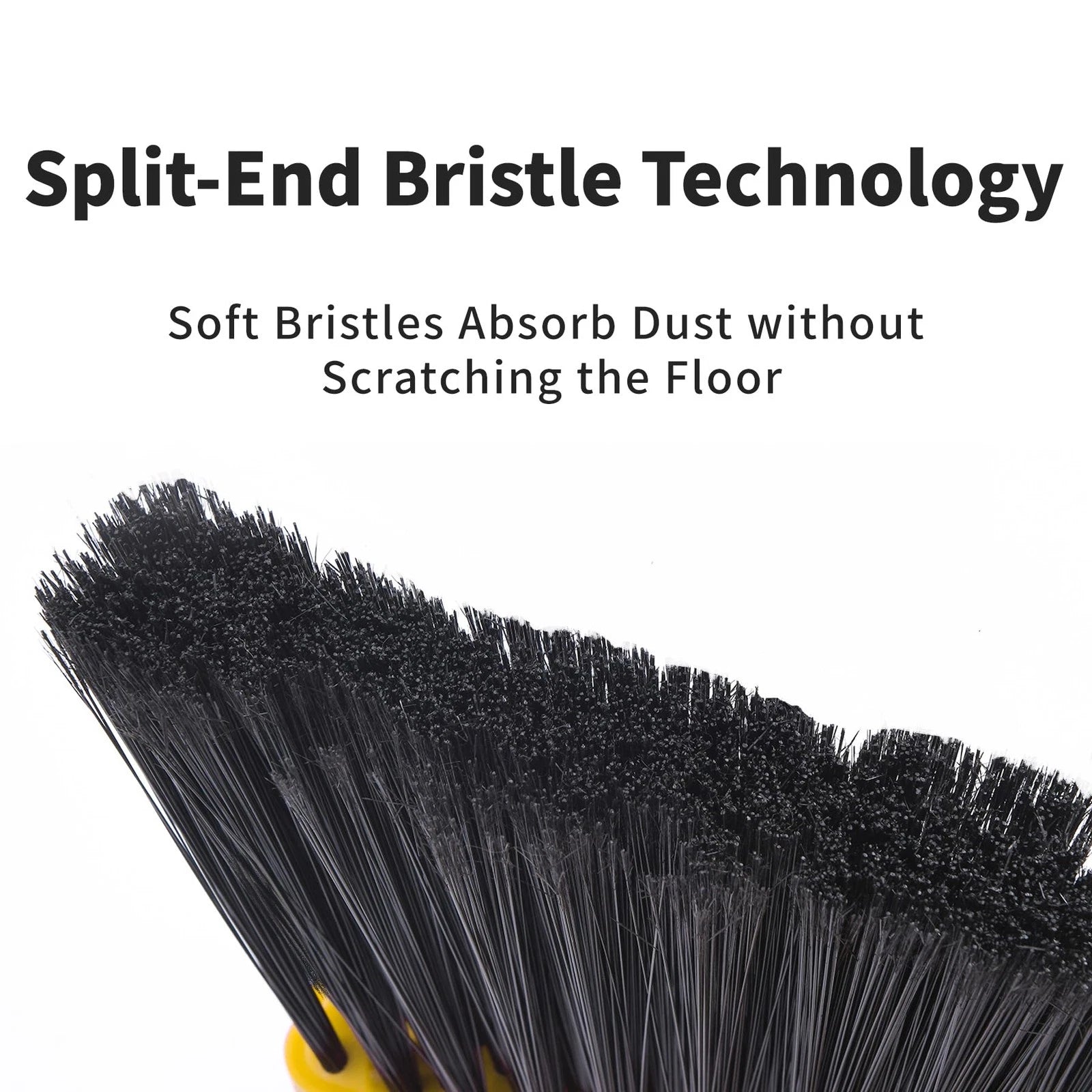 Tiumso Broom with Dustpan Combo Set, Brooms and Dustpans Sets with 51'' Long ...