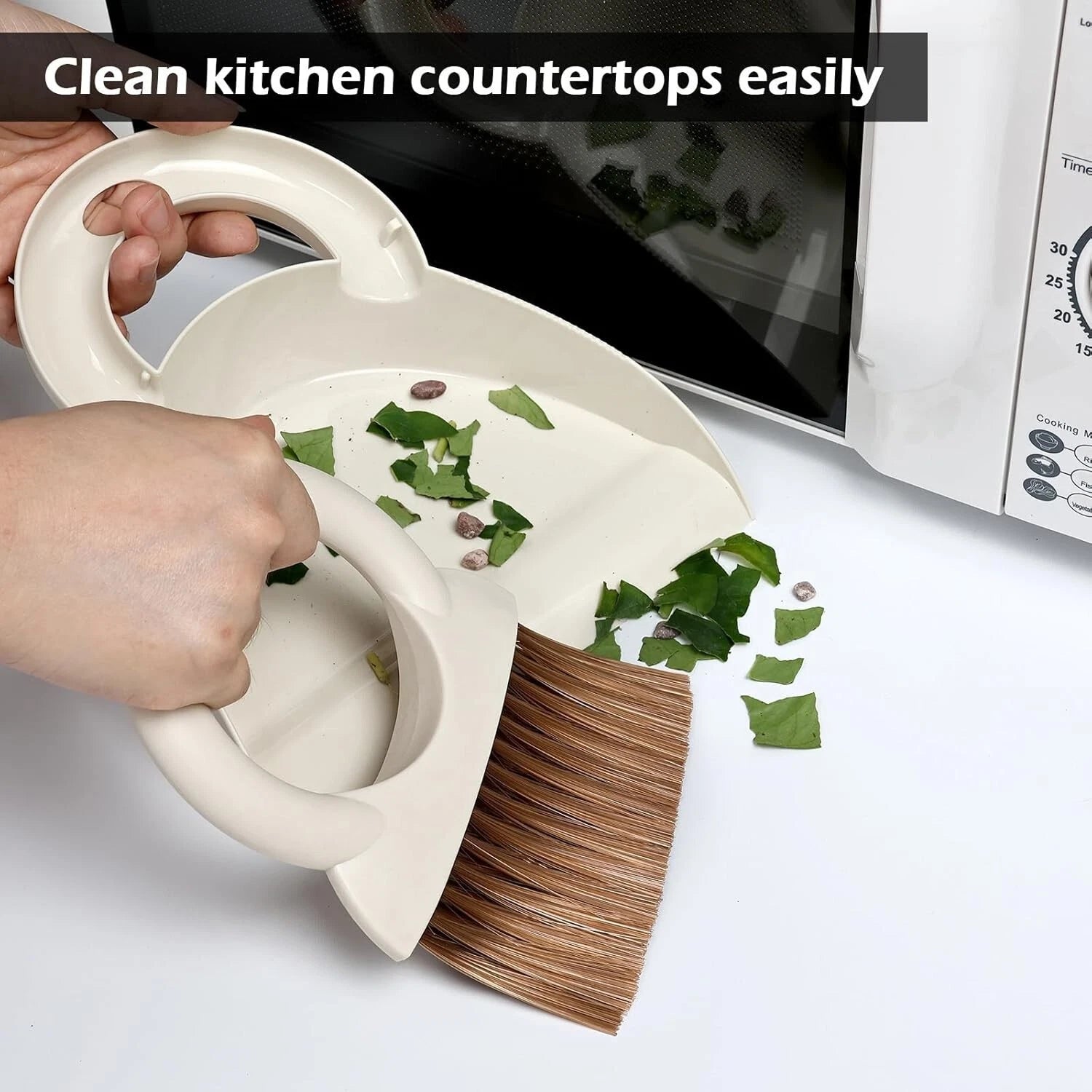 Mini Hand Broom and Dustpan Set: Small Brush and Pan for Cleaning Home