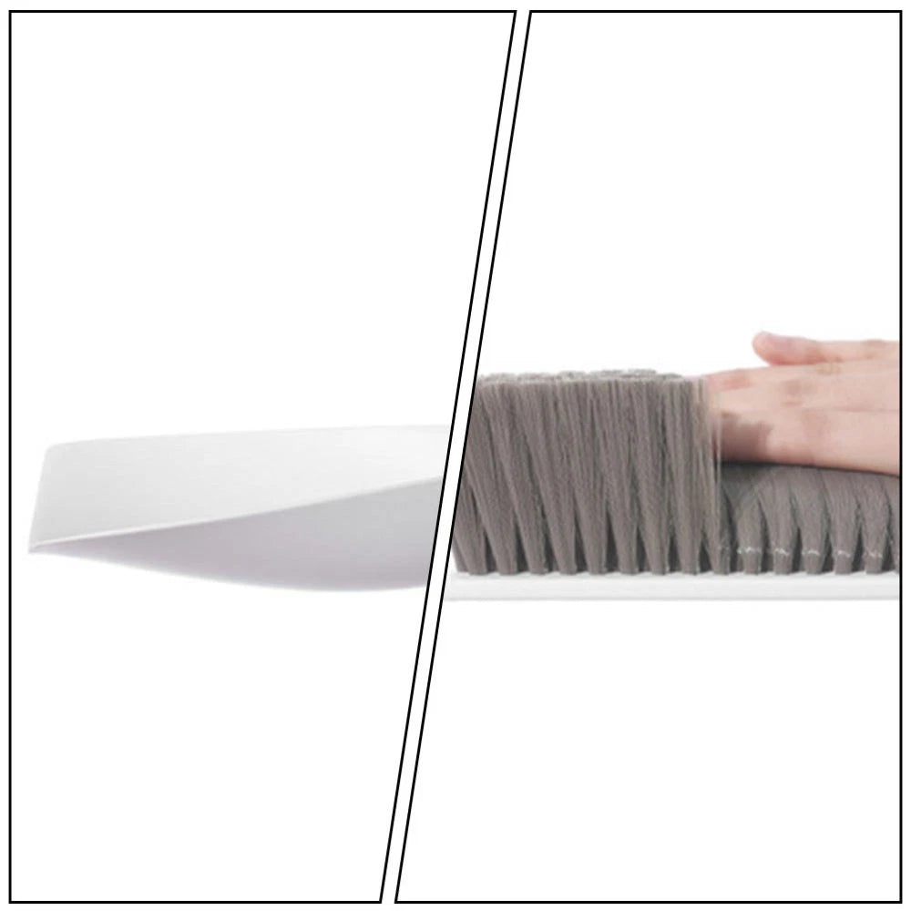 1 Set Desktop Cleaning Broom Mini Dustpan Household Pet Cleaning Supply (White)