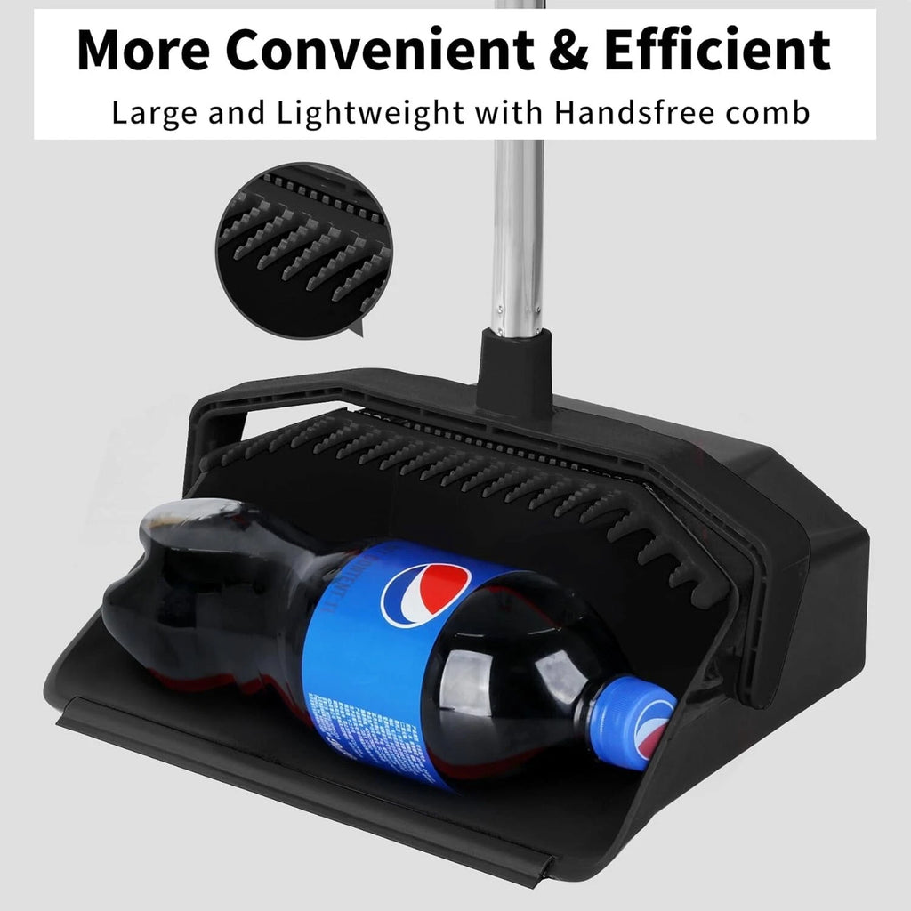 Ergonomic 51'' Broom and Dustpan Combo Set - Time-Saving Cleaning Solution