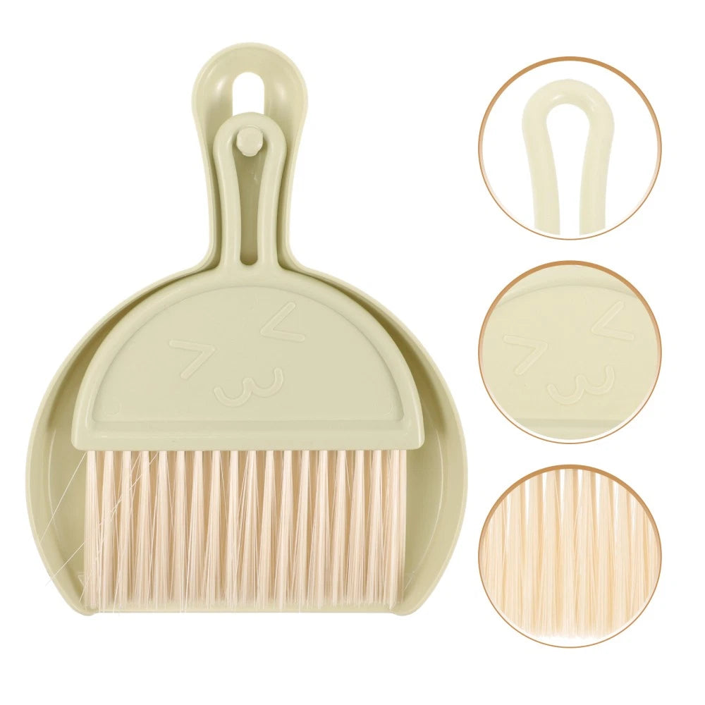 Cleaning Brush Set Desktop Mini Broom Dust Pan and Child Table Hand Dustpan