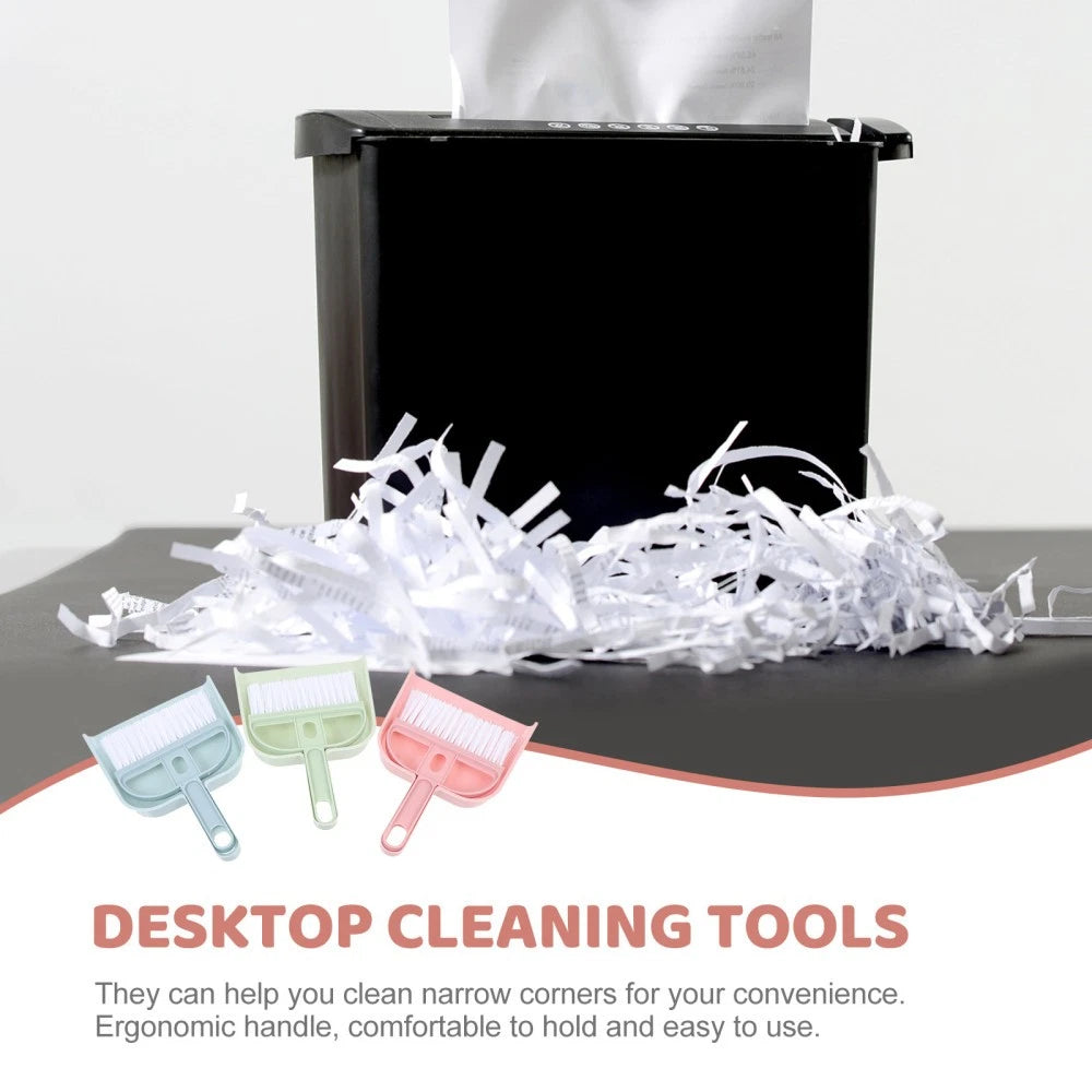 6 Sets Cleaning Artifact Small Broom and Dustpan Miniature Brush Bulk