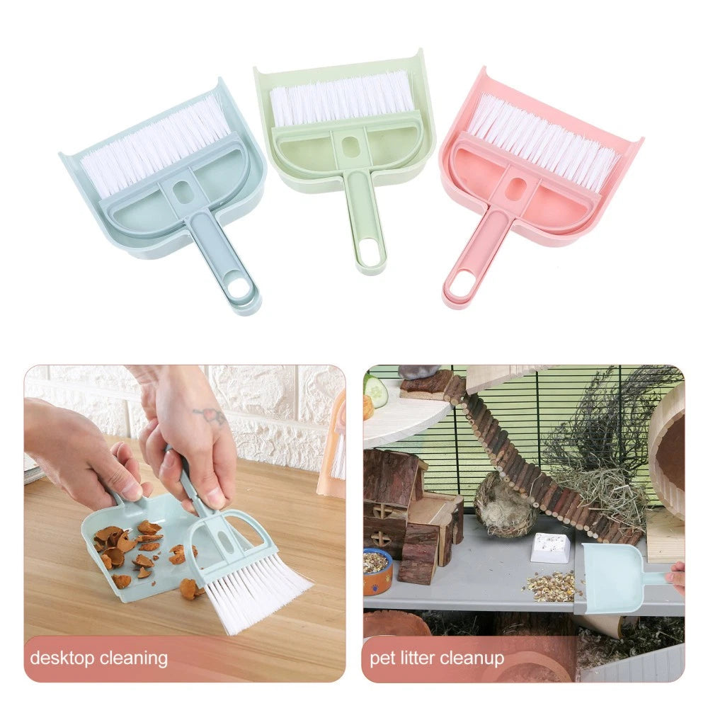 6 Sets Cleaning Artifact Small Broom and Dustpan Miniature Brush Bulk