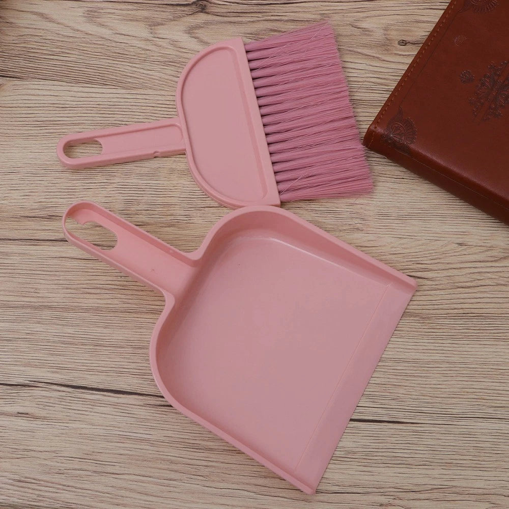 Mini Broom Dustpan Set Desktop Small Pet Hair Removal Cleaning Utensils
