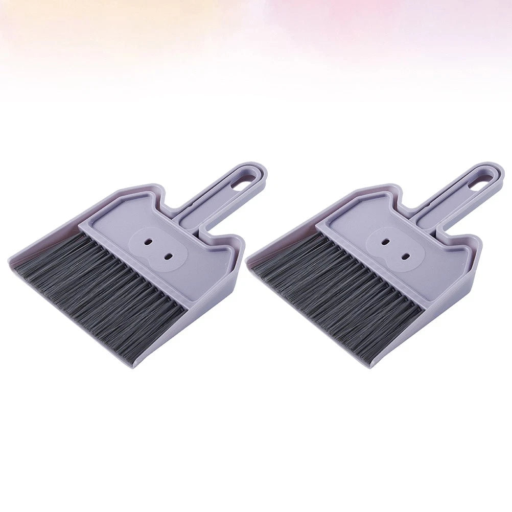 2 Sets Keyboard Cleaning Brush Child Supplies Small Broom and Dustpan