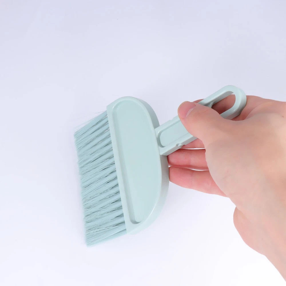 2 Sets Mini Dustpan Broom Small Brush Pet Cage Cleaning Supplies