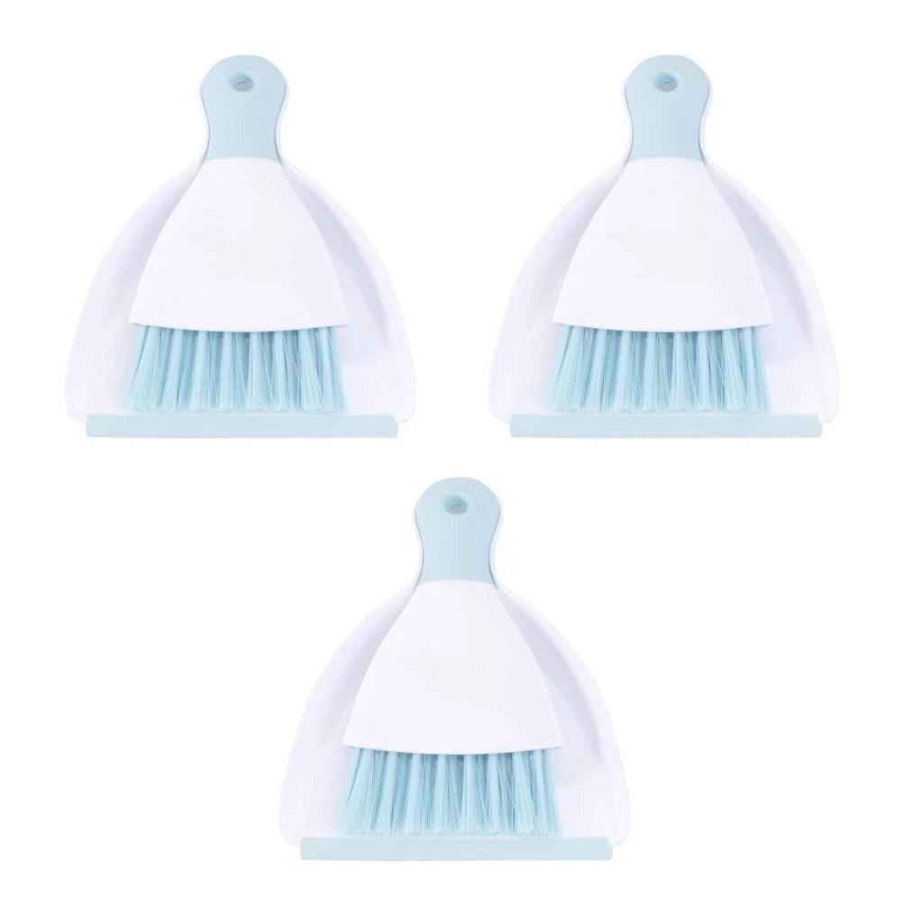 3 Count Convenient Small Dustpan Set Desktop Cleaner Household Supplies