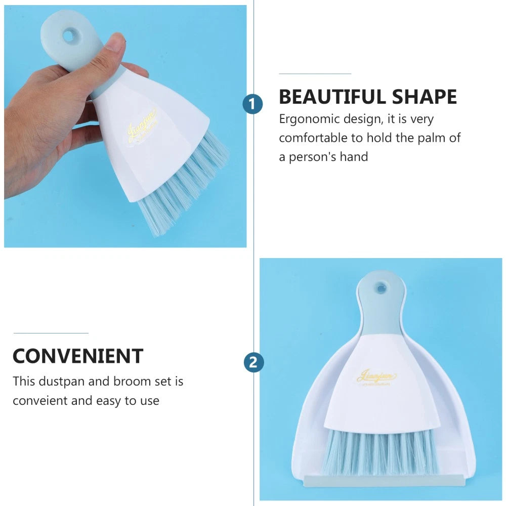 3 Count Convenient Small Dustpan Set Desktop Cleaner Household Supplies