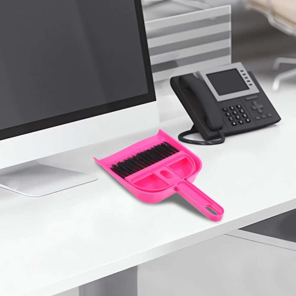 Desktop Broom Set Work Child Dust Pan and Brush Detail Car Detailing