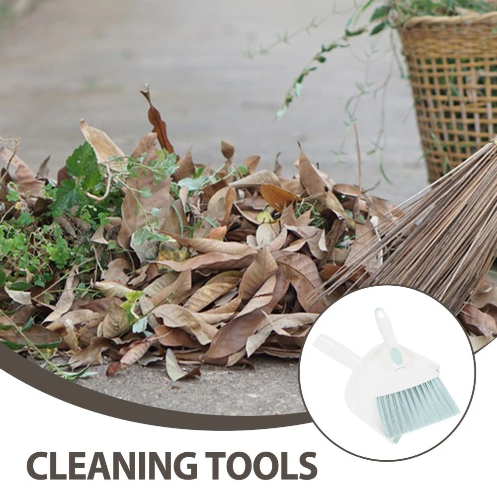 Mini Dustpan and Whisk Broom Set - Small Broom and Dustpan Set for Desk, Table,