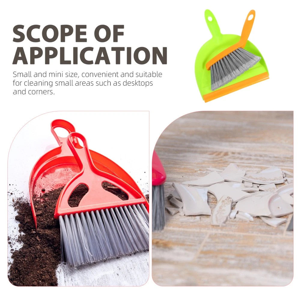 Desktop Cleaning Broom Set Child with Dust Pan Convenient Mini And Dustpan