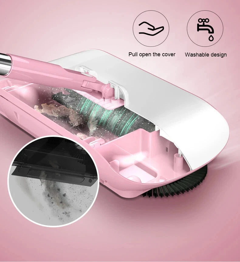 Combination of Broom & Mop Hand Push Type Scoop Household Broom and Dustpan Set