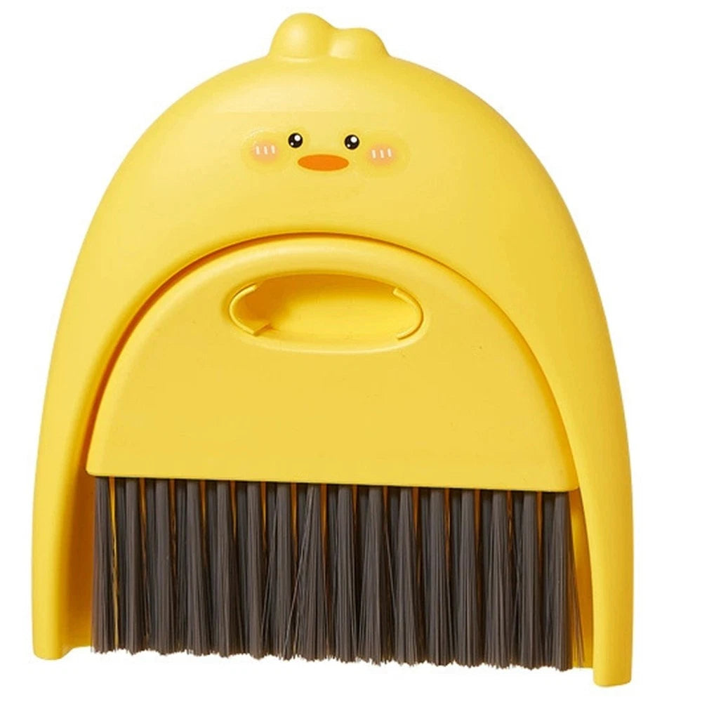 Mini Dustpan Set Child Small Plastic Broom and Tabletop Cleaning Brush