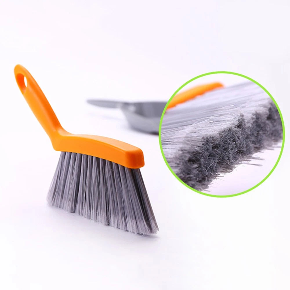 Mini Broom Set Desk Brush Dust Pan and Sets Handheld Dustpan Desktop