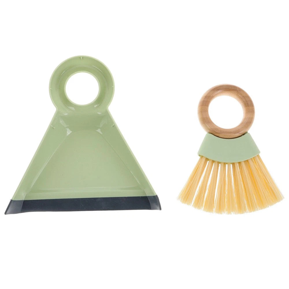 1 Set Small Broom And Dustpan Set Handheld Cleaning Tool Mini Dustpan And Brush