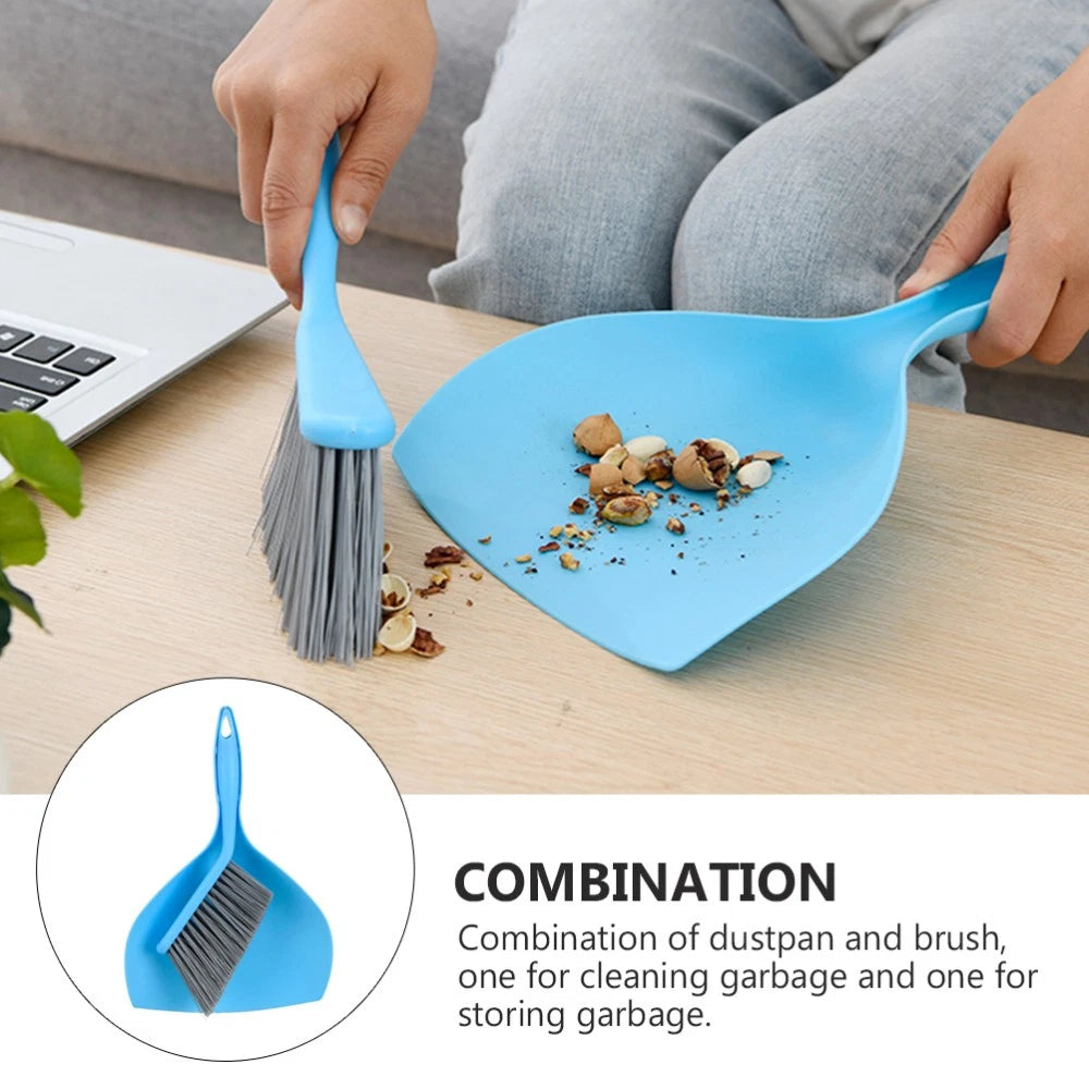 Mini Broom Set Tiny Dustpan and Brush Cleaning Accessory