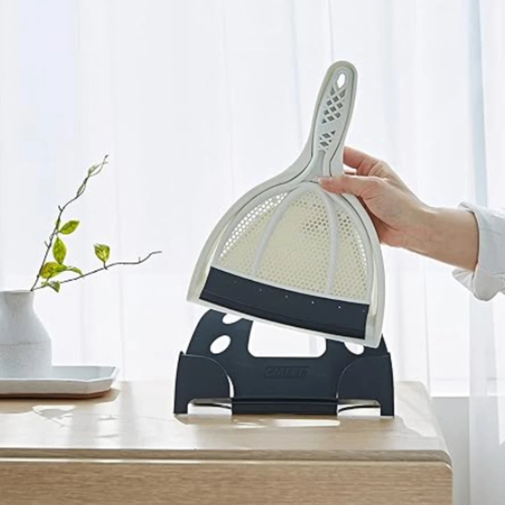 Small Broom Brush Dustpan set Silicone Scraper Squeegee Wiper Floor Sweeper