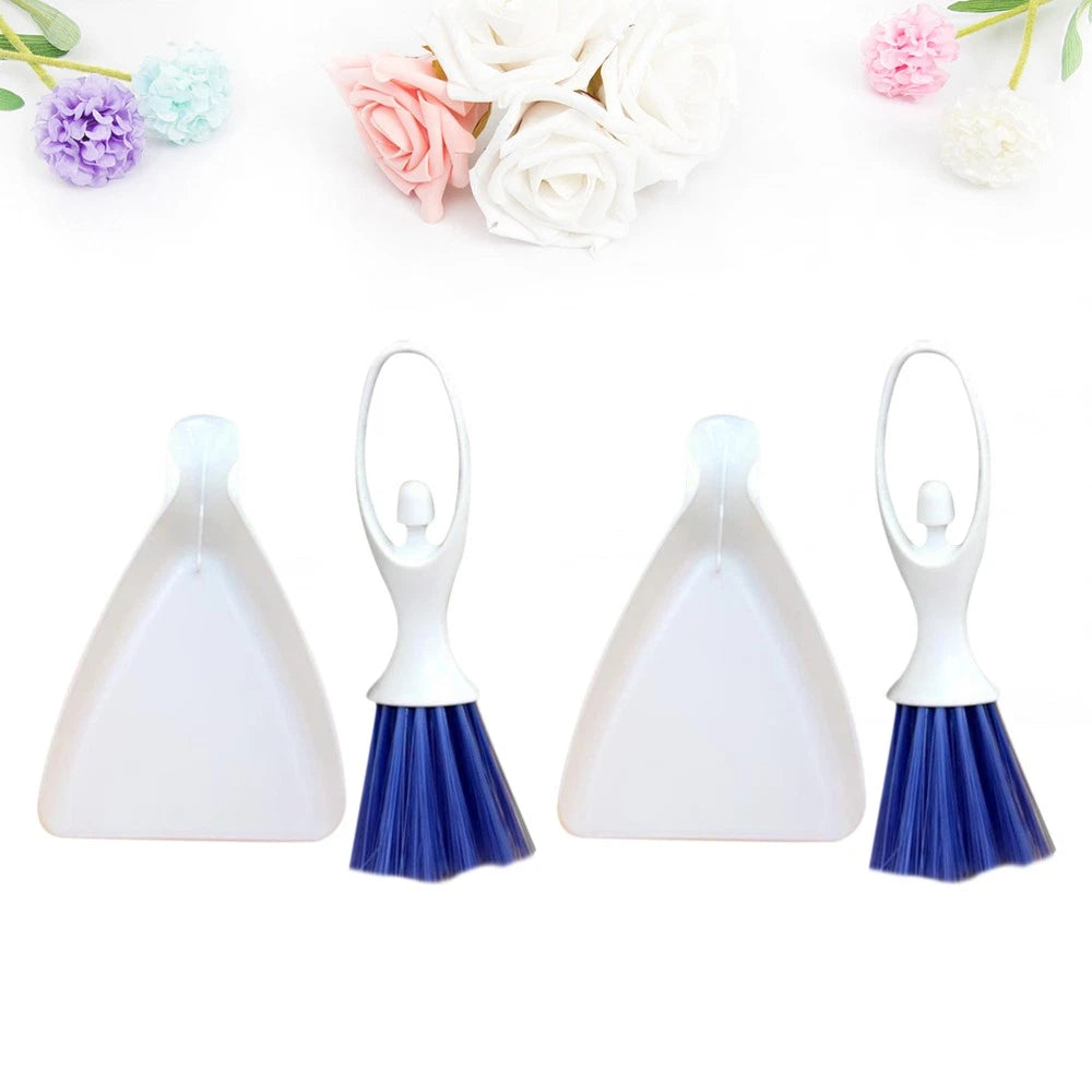 2 Sets Mini Dustpan Broom Cleaner Hamster Cage Animal Waste Cleaning