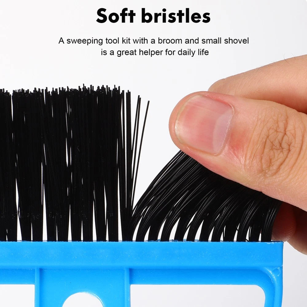 3 Sets Of Desktop Handheld Cleaning Tools Small Dustpans Brooms