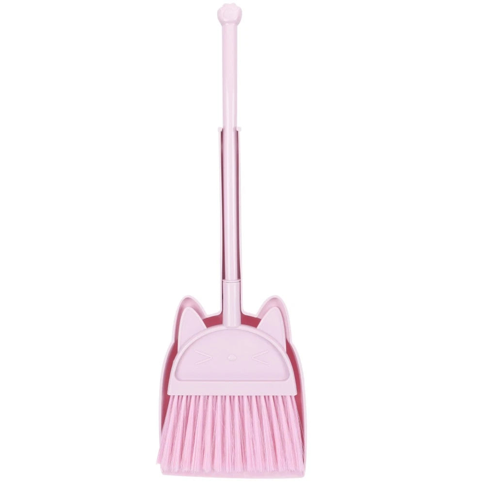 Children's Broom Set Small Dust Pan Kids Cleaning Girls Mini Brooms for