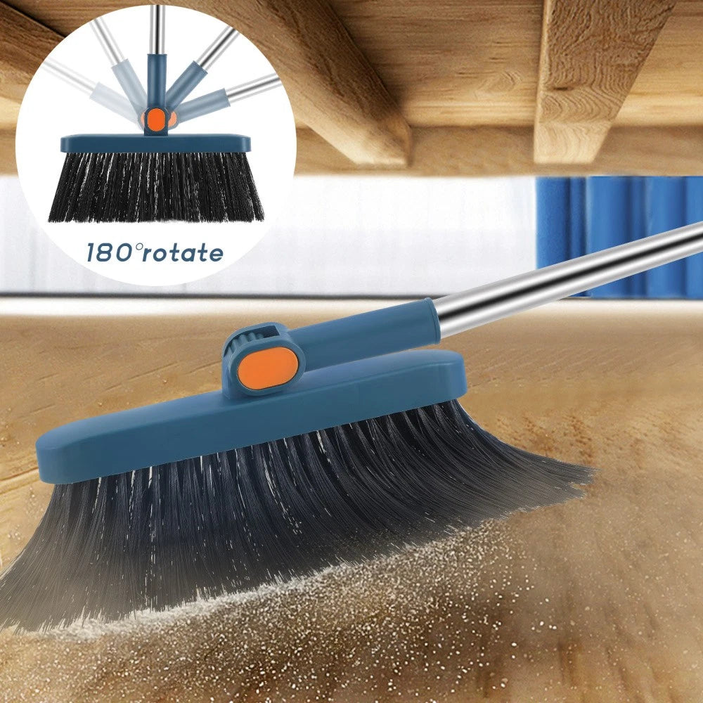 Long Handle Dustpan and Brush Dust Pan and Broom with Broom Holder Adjustable AU