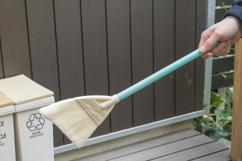 Yamazaki Sangyo Broom and Dustpan Set, Mini, Short Handle, Garden Broom, PP, Pol