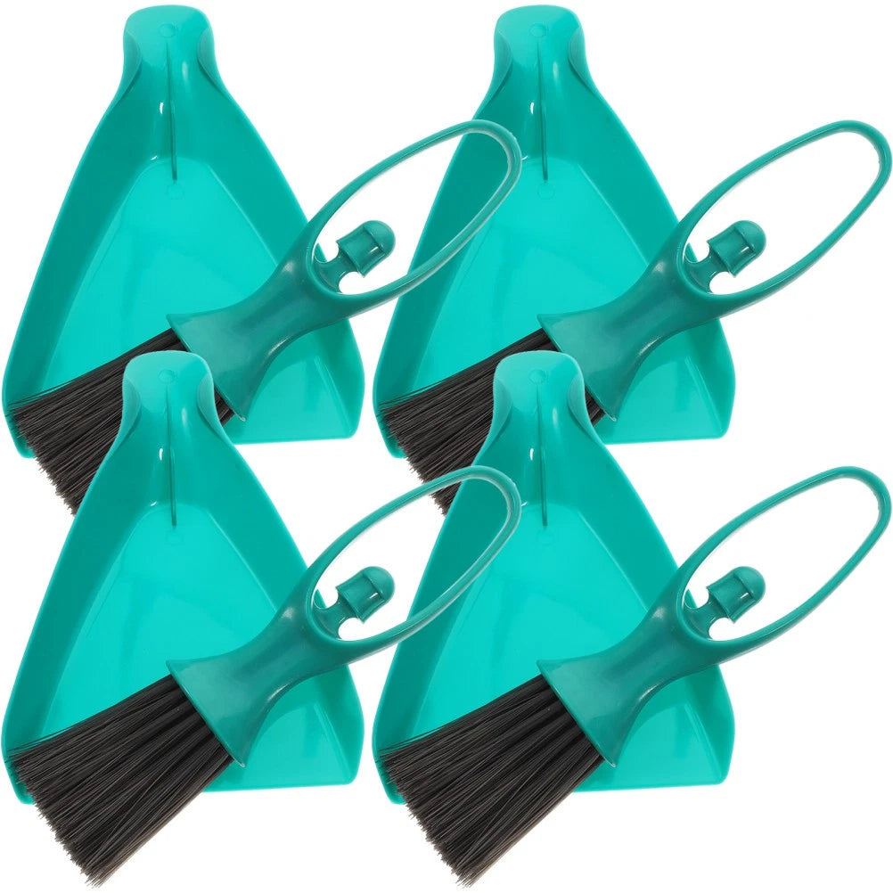 4 Sets Dustpan Brush Keyboard Cleaner Mini Broom Small Household Supplies