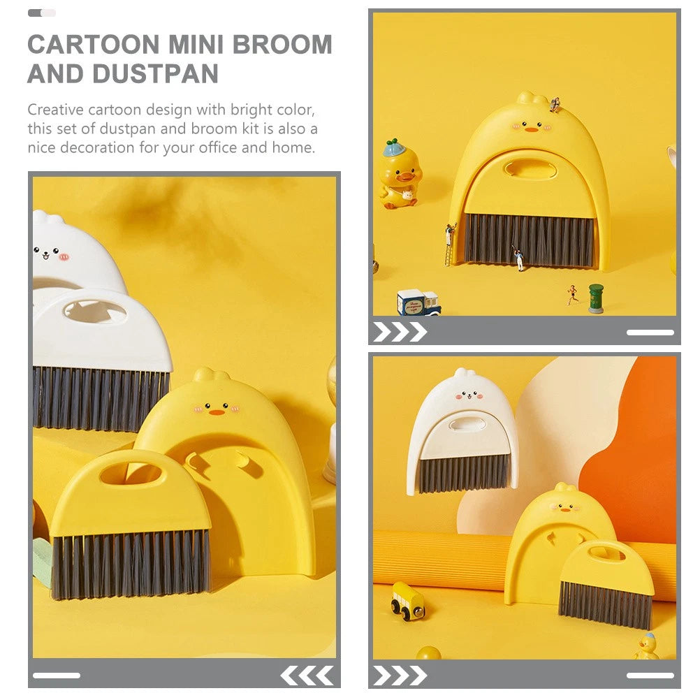 Mini Dustpan Set Desktop and Broom Baby Child Small Cleaning Brush