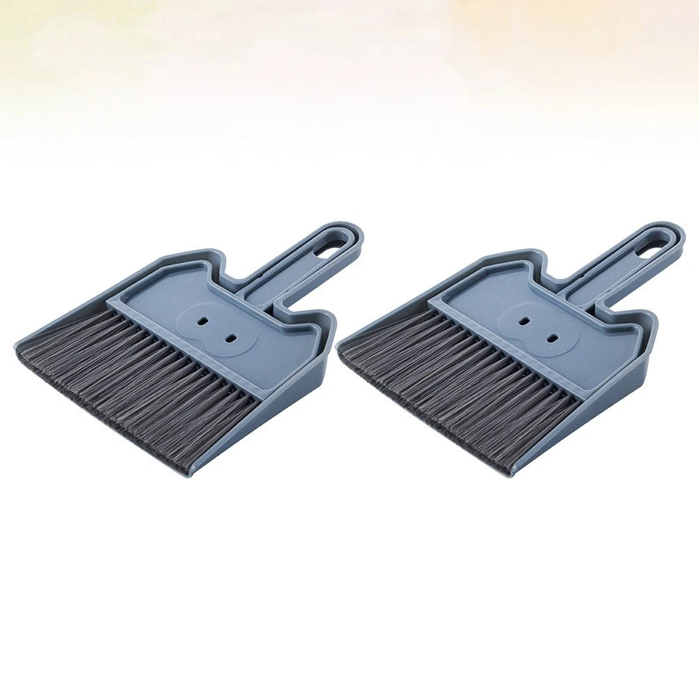 2 Sets Keyboard Cleaning Brush Child Supplies Small Broom and Dustpan