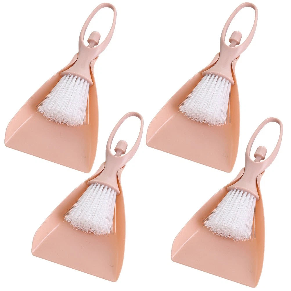 4 Sets Mini Broom Toddler Small and Dustpan for Desktop Cleaning