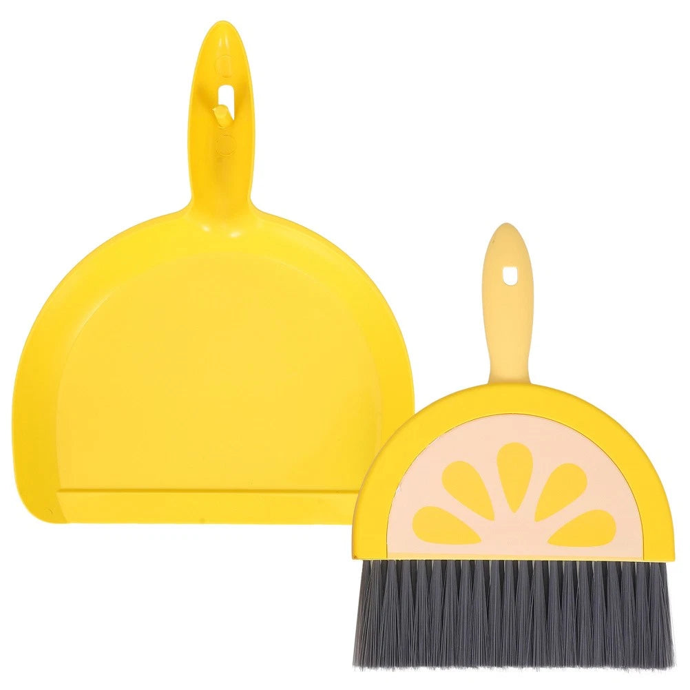 Mini Broom Set Dad Travel Brooms for Sweeping Indoor Small and Dust Pan