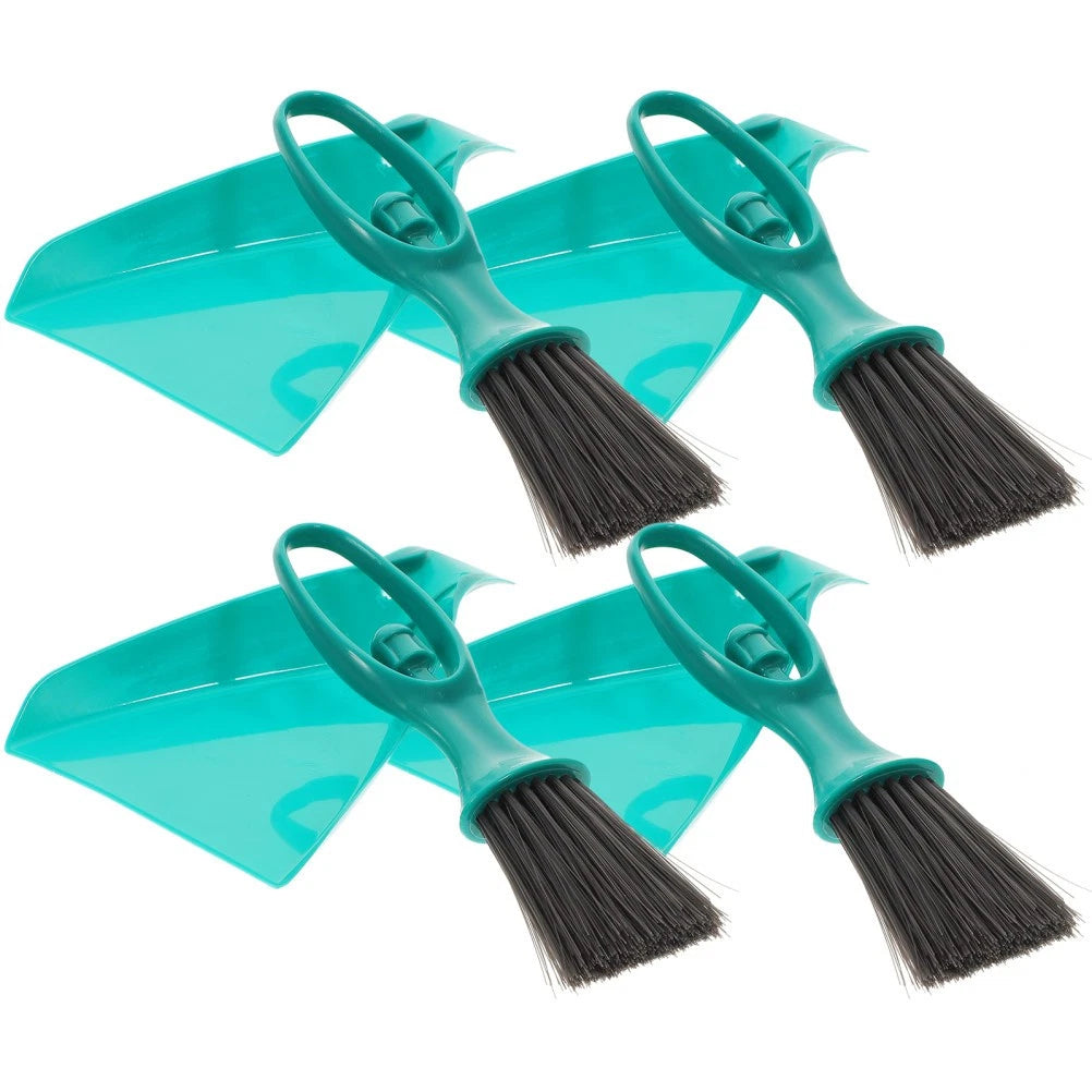 4 Sets Dustpan Brush Keyboard Cleaner Mini Broom Small Household Supplies