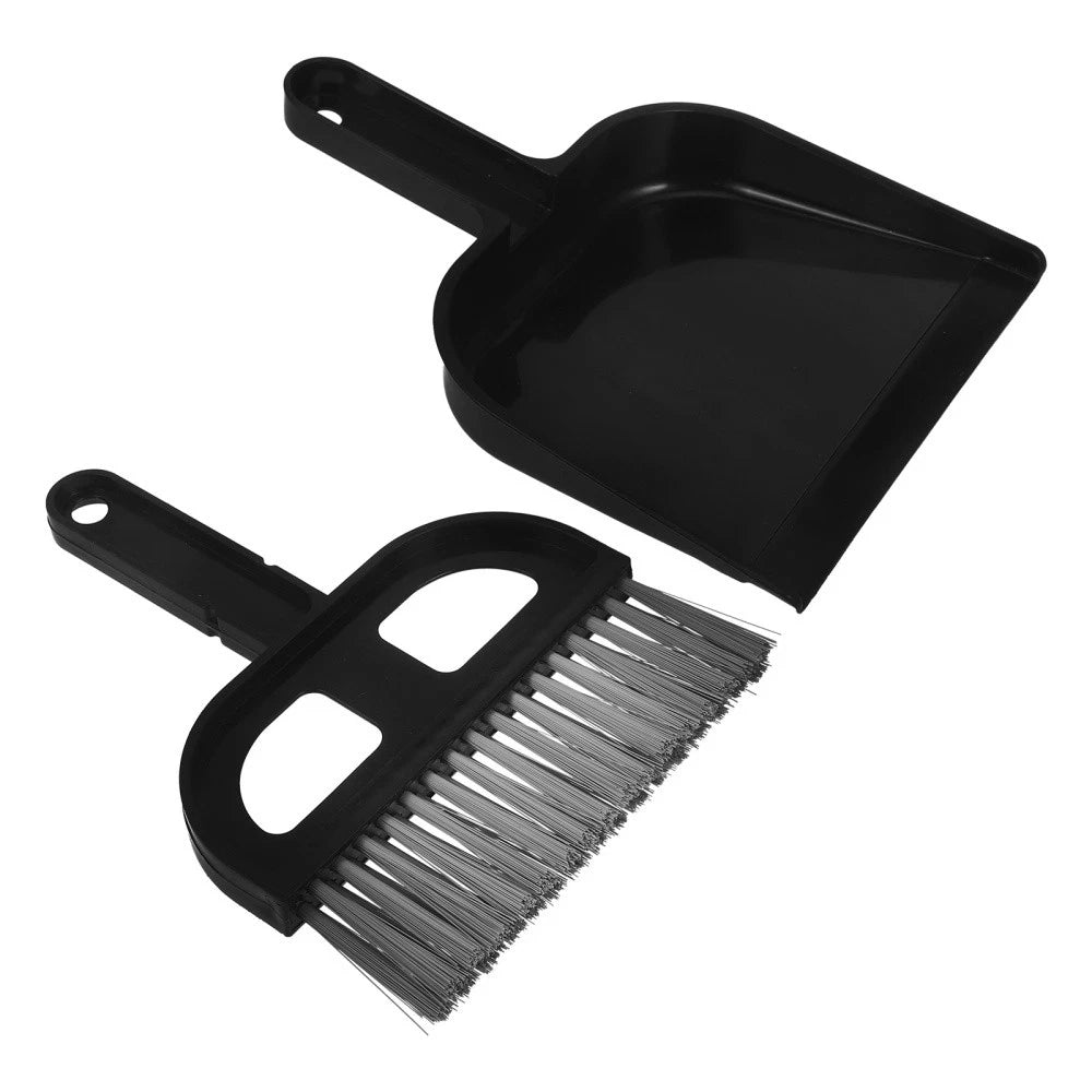 Broom Dustpan Set Small Sweeping Countertop Brush Car Vent Cleaner