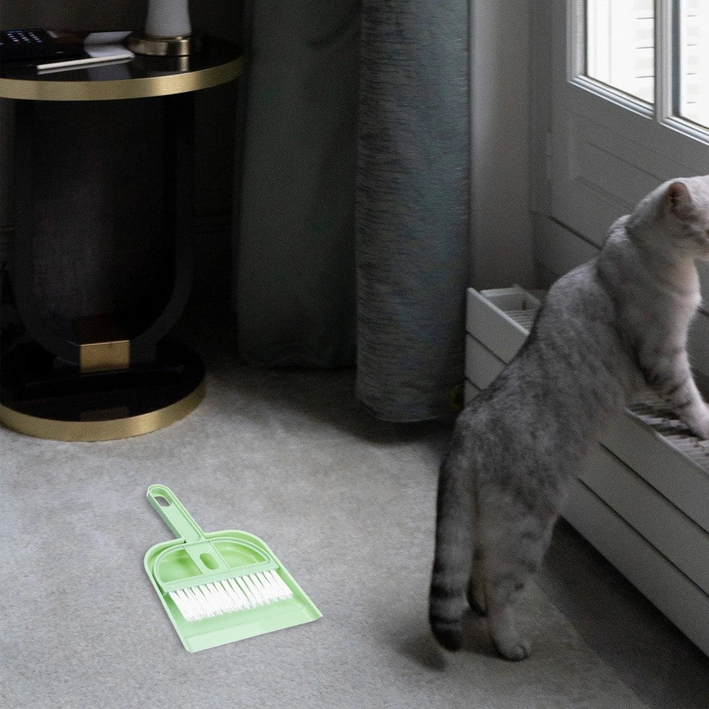 Small Broom Set Multi-function Dust Pan Cage Cleaning with Dustpan