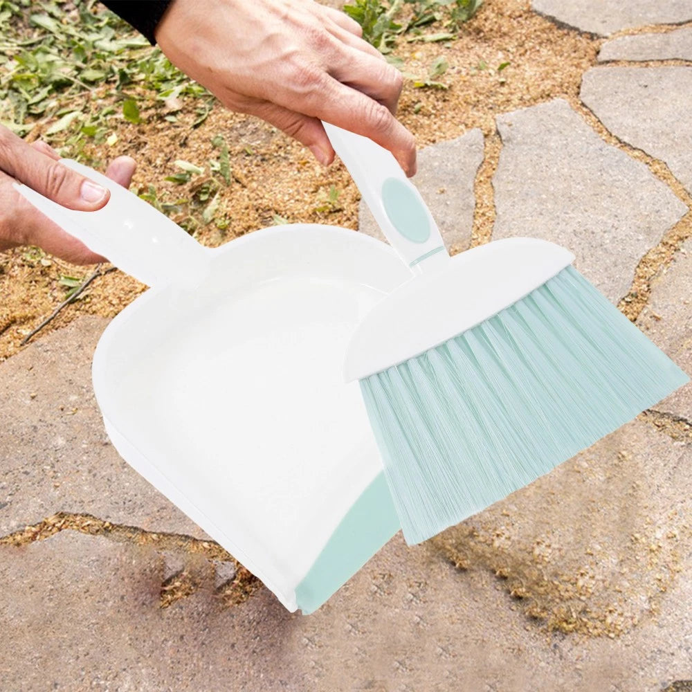 Mini Dustpan and Whisk Broom Set - Small Broom and Dustpan Set for Desk, Table,
