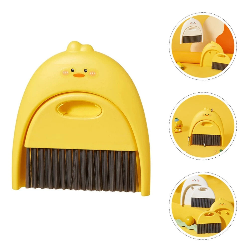 Mini Dustpan Set Child Tabletop Cleaning Brush and Small Plastic Broom