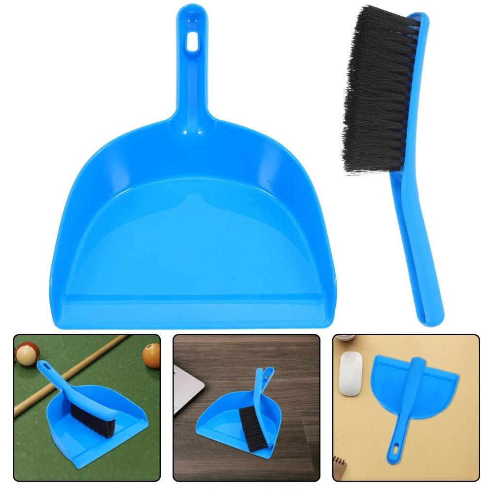 1 Set Small Broom and Dustpan Cleaning Set Desk Clean Broom Sweep Broom with