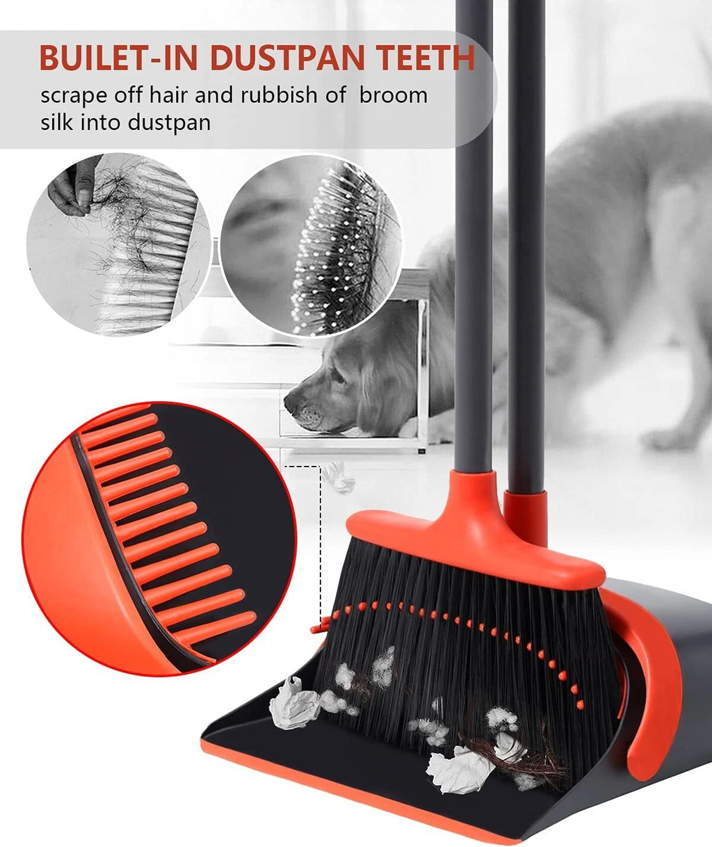 Broom and Dustpan Set for Home, Dustpan and Broom Set, Broom and Dustpan Combo